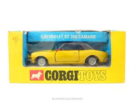 Corgi Toys Chevrolet SS350 Camaro 338 in bronze with original box.