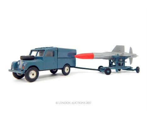  A Corgi Toys Gift Set No.3 with "Thunderbird" Guided missile and an RAF Land-Rover; with original box (with flaps but very w