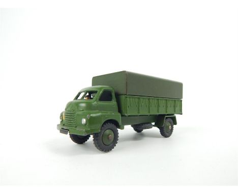 A Dinky Toys 3-ton Army Wagon (621) with driver and box.