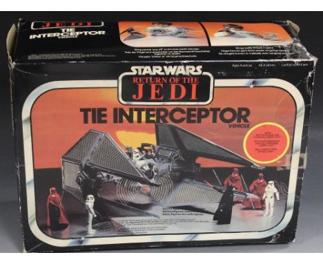 A BOXED STAR WARS 'RETURN OF THE JEDI' TIE INTERCEPTORBuyers - for shipping pricing on this lot, visit www.cuttlestones.co.uk