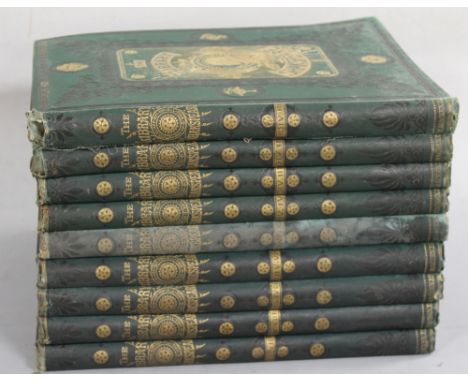 THE LIBRARY SHAKSPEARE, illustrated by Sir John Gilbert, George Cruikshank, and R. Dudley, in nine volumes published by Willi