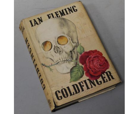 IAN FLEMING JAMES BOND FIRST EDITION WITH DUSTJACKET - 'GOLDFINGER', Jonathan Cape 1959Buyers - for shipping pricing on this 