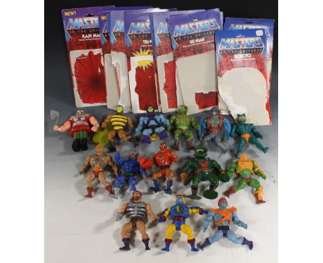A COLLECTION OF MATTEL 'MASTERS OF THE UNIVERSE' FIGURES, to include Leech, Ram-Man, Man-E-Faces, Man-At-Arms etc. (14)Buyers