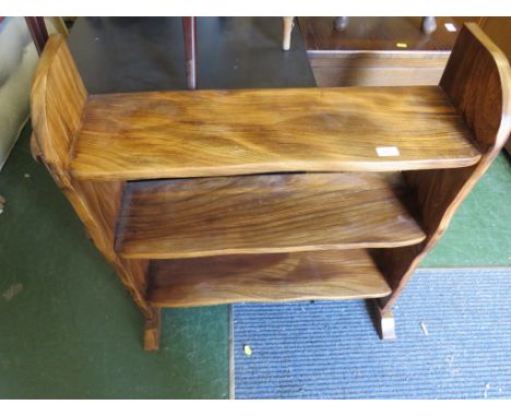 HARDWOOD THREE TIER OPEN SHELF*