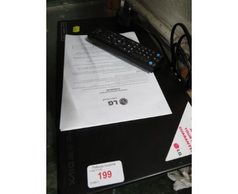 LG DVD PLAYER WITH REMOTE AND MANUAL.