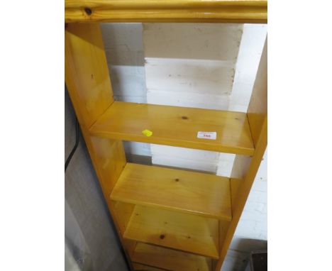 NARROW COMPOSITE PINE OPEN SHELF. *