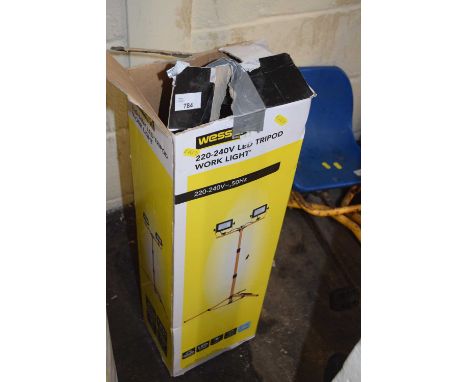 Boxed 220-240v LED tripod work light 
