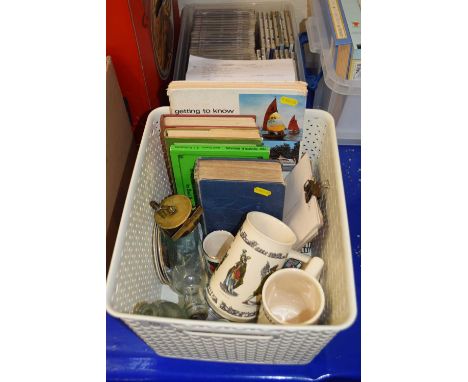 Mixed Lot: Ceramic wares and glass wares , Norfolk Broads interest books etc