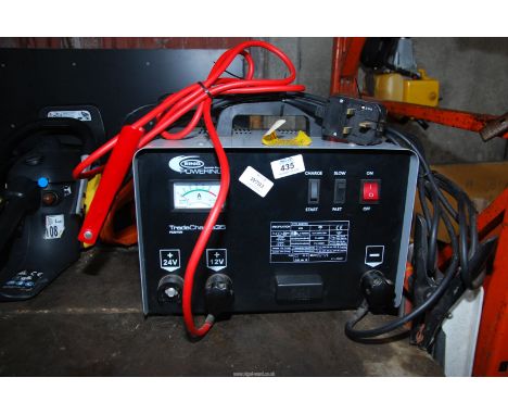 **Sold As Seen, Failed Earth Test, Plug removed**&nbsp; &nbsp;A 'Ring' heavy duty 12 &amp; 24 volt Battery Charger with built