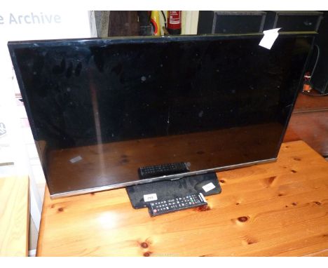 A 'Samsung' flat screen 31" with remote.