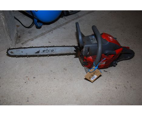 Efco chainsaw with 16'' cutter bar.