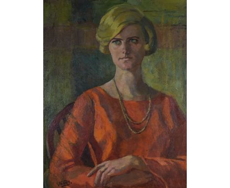 GLADYS VASEY oils on board - a pair, unframed, each a portrait of a lady and entitled respectively 'Rosie Tringham' and 'Bets