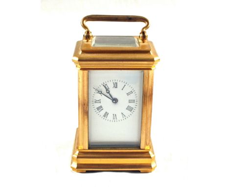 A miniature Brass carriage clock