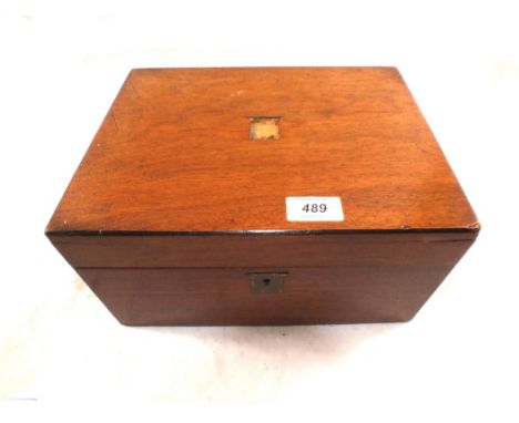 A Victorian Mahogany writing slope, an Oak barometer and an Elliott mantel clock