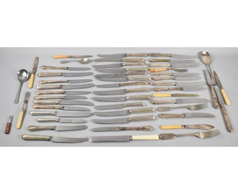 A Collection of Various Silver Plated Flatware to comprise Sheldon Cutlery Knives Etc 