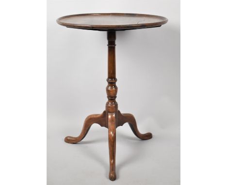 A 19th Century Mahogany Tripod Table with Circular Top, 55cm Diameter 