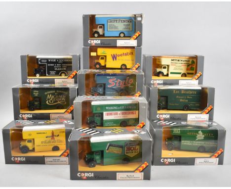 A Collection of Corgi Boxed Diecast Pantechnicons 