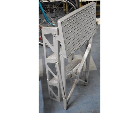 A Modern Two Step Metal Step Ladder 