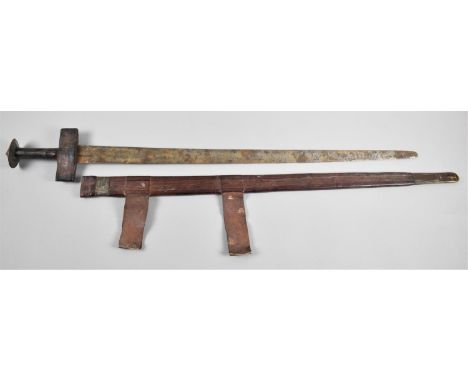 A Late 19th/Early 20th Century Leather Mounted Sword and Scabbard 