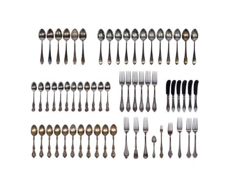 Reed and Barton Sterling Silver Flatware Assortment  Partial sets of knives, forks and spoons, various patterns (all marked '