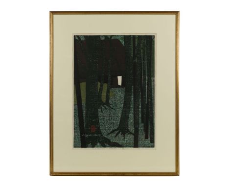 Kiyoshi Saito (Japanese, 1907-1997) 'Jikishi-An Kyoto' Woodblock Print  1967, signed below chop mark in image area, titled, d