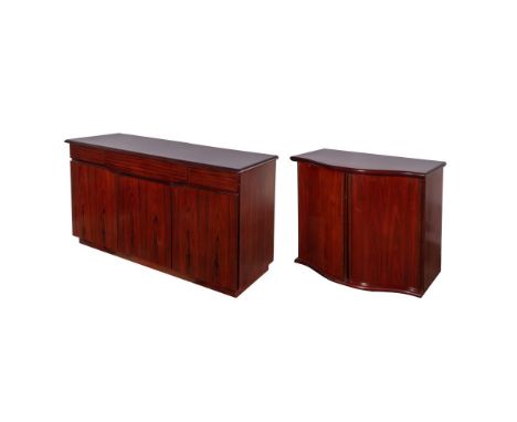 Skovby Danish Rosewood Credenza and Buffet  (2) items including a credenza model #SM303P having three drawers over three door