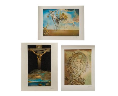 Salvador Dali (Spanish, 1904-1989) Lithograph Collection  (3) items including 'Rapaelesque Head Exploding', 1951, pencil sign