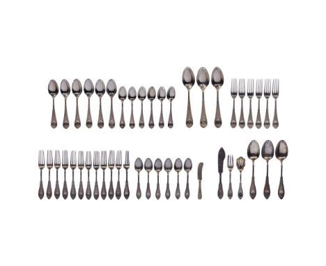 Gorham Raphael Sterling Silver Flatware Assortment  (46) items including in Raphael (6) 7-inch dinner forks, (6) 6-inch teasp