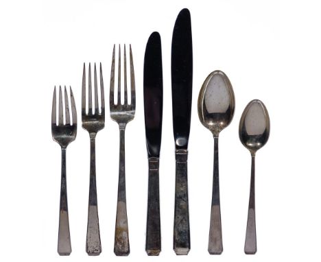 Towle Craftsman Sterling Silver Flatware Assortment  (70) pieces including (6) 9.5-inch dinner knives, (6) 8.625-inch luncheo