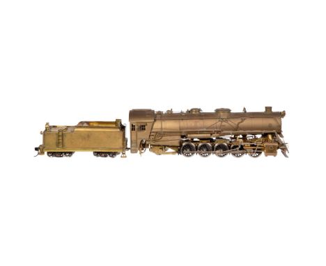 United Scale Models Model Train HO-Scale Engine with Tender  Having a gold-tone finish  Property from: a Private Collector, I