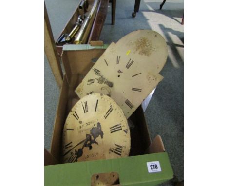CLOCK MOVEMENTS, 19th Century 30 hour domed clock movement and 1 other with accessories 