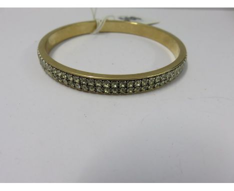SWAROVSKI CRYSTAL BANGLE;  Swarovski crystal bangle in box with paperwork