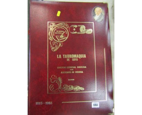 GOYA, commemorative folder of prints "La Tauromaquia"