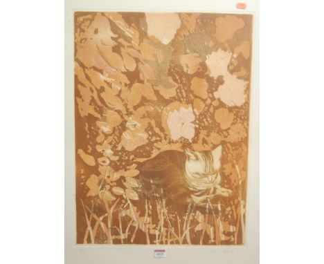 Valerie Daniel - Untitled, lithograph, signed and numbered in pencil to the margin 1/50, 60 x 45cm