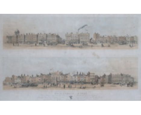 JOHN McGAHEY, FRAMED LITHOGRAPH DEPICTING DALE STREET IN 1850, DEDICATED TO THE MAYOR OF LIVERPOOL EDWARD LAWRENCE ESQUIRE BY
