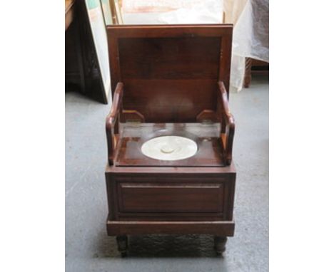 VICTORIAN MAHOGANY COMMODE 