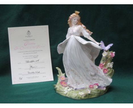 ROYAL WORCESTER LIMITED EDITION CERAMIC FIGURE - TITANIA THE QUEEN OF THE FAIRIES 