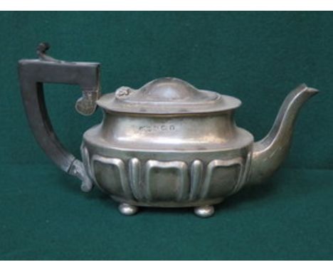 HALLMARKED SILVER TEAPOT, CHESTER ASSAY, MARKS WORN