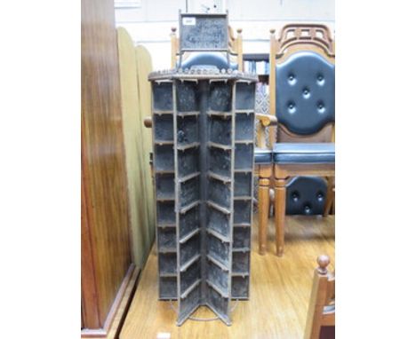 VINTAGE CAST METAL POSTCARD RACK- DAVIDSON BROTHERS