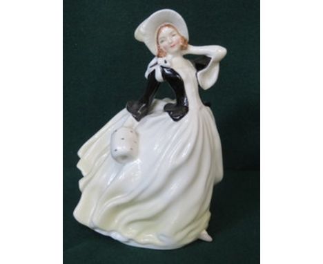 ROYAL DOULTON GLAZED CERAMIC FIGURE- AUTUMN BREEZES, HN2147
