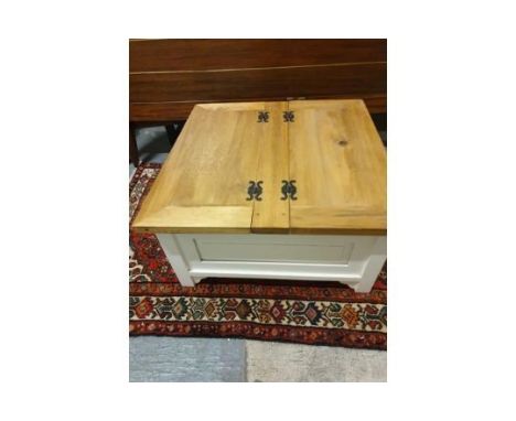 { Option of lots:  53 } Country Style Square French Trunk Coffee Table Off White Painted This Square Coffee Table Also Provid
