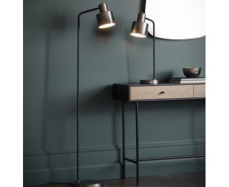 Selva Floor Lamp Silver The Contemporary Selva Table Lamp From Gallery Direct Boasts A Trendy Industrial Design A Muted Gold 