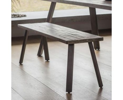 Camden Dining Bench Rustic The Camden Dining Bench Is Made Using Acacia Wood Solids And Veneers And Offers An Easy Loft Livin