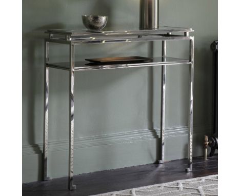 { Option of lots:  226, 227 } Cosenza Console Table Silver The Cosenza Console Table is the latest addition to our range of m