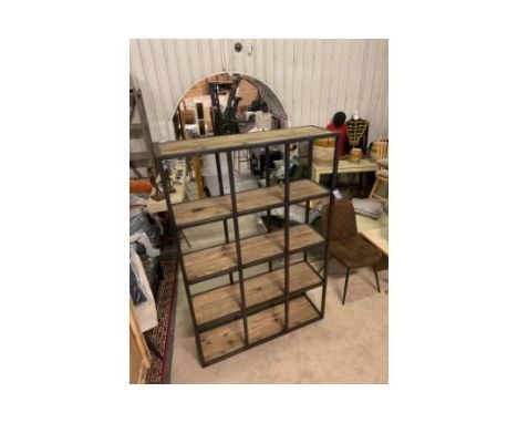 Boston Bookcase Curio Display Black And Natural Wood With An Eye For Detail And Function This Open Bookcase Adds Character An