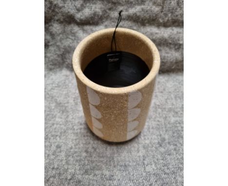 Parlane New Retail Item Cadence Vase Sand Brown And White Ceramic  270 X 180mm (820621)