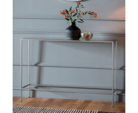 Rothbury Console Silver The Rothbury Console Table In Silver Is An Elegant Yet Sophisticated Addition To Your Home Interior. 