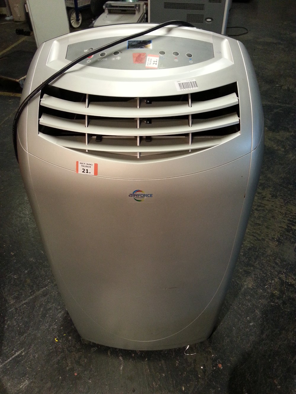 AIRFORCE WAP-35DIH Portable Air Conditioner - Powers On Blows Cold Air