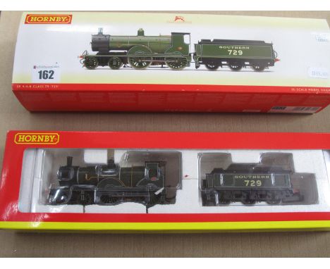 Hornby ''OO'' Gauge/4mm Ref R2711 Class T9 4-4-0 Steam Locomotive and Six Wheel Tender, SR green R/No. 729- DCC ready. Very g