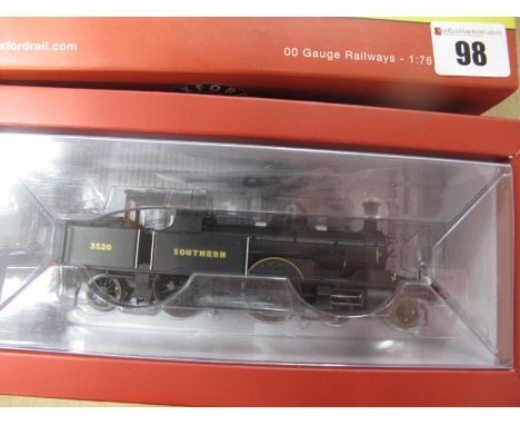 Oxford Rail "OO" Gauge/4mm Ref OR76AR007 4-4-2 Tank Steam Locomotive, class 415 Adams Radial, Southern black R/No 3520, DCC r